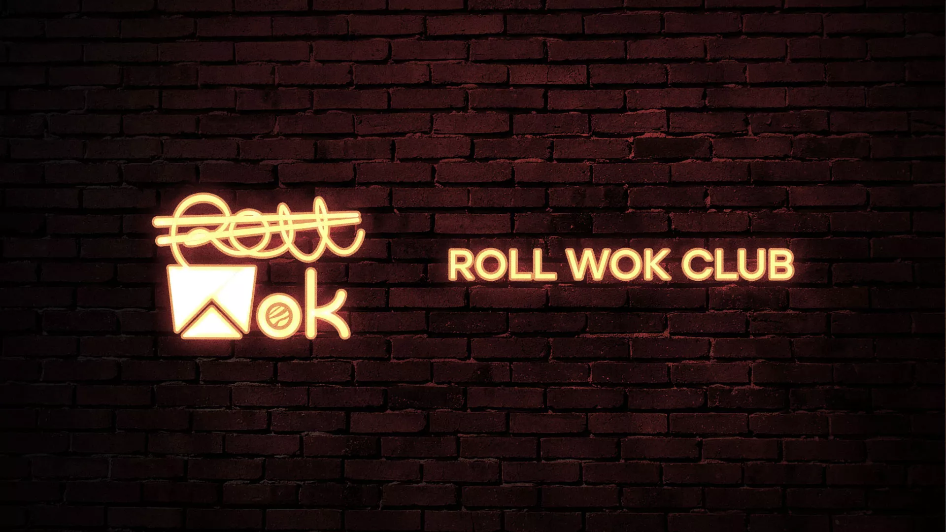 Разработка логотипа суши-бара «Roll Wok Club» в Кумертау